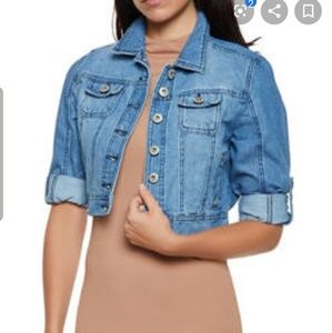 HIGHWAY CROPPED DENIM JACKET